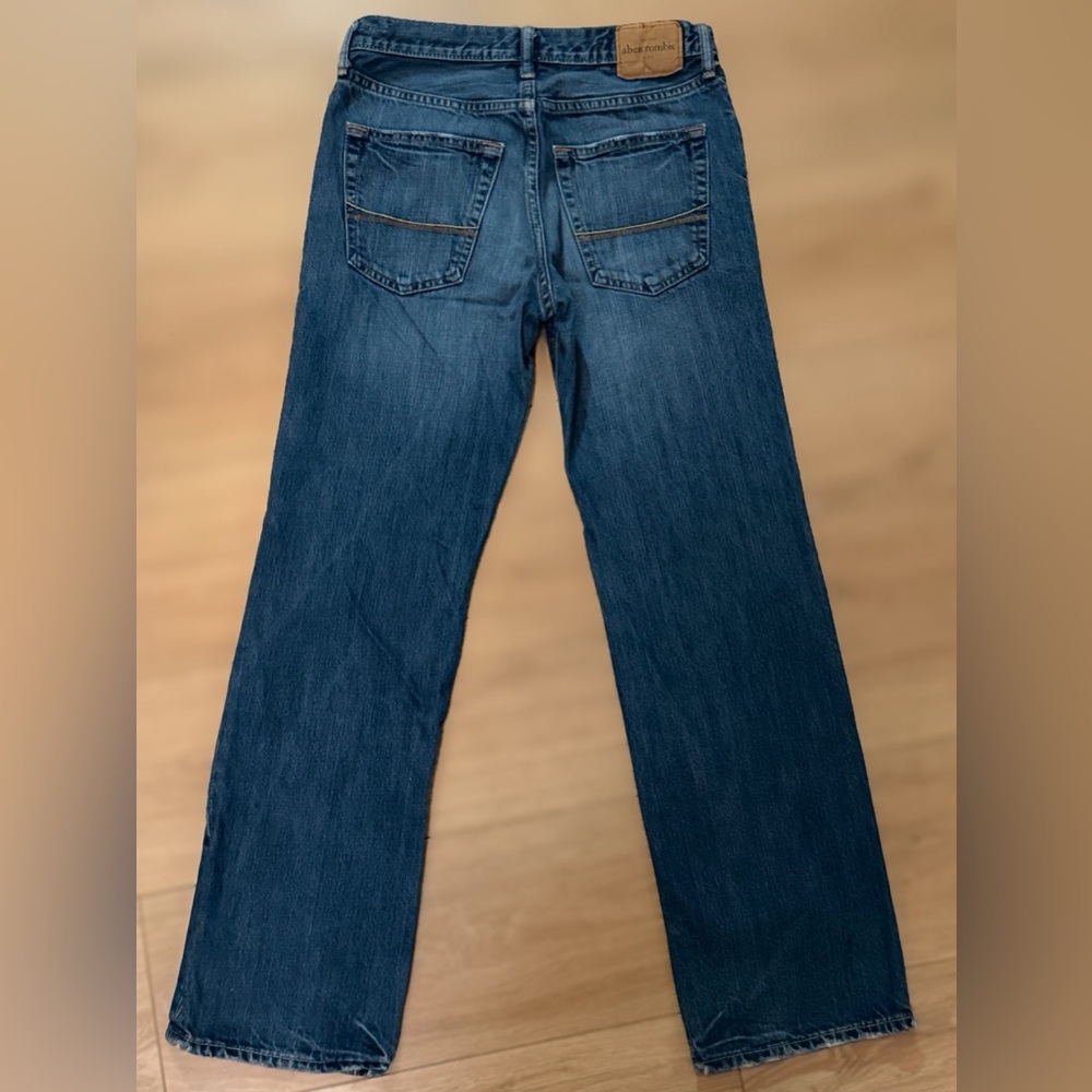 Abercrombie Kids Jeans 16 Slim Straight Leg Medium Wash Women’s 0 2 Y2K - Picture 2 of 8